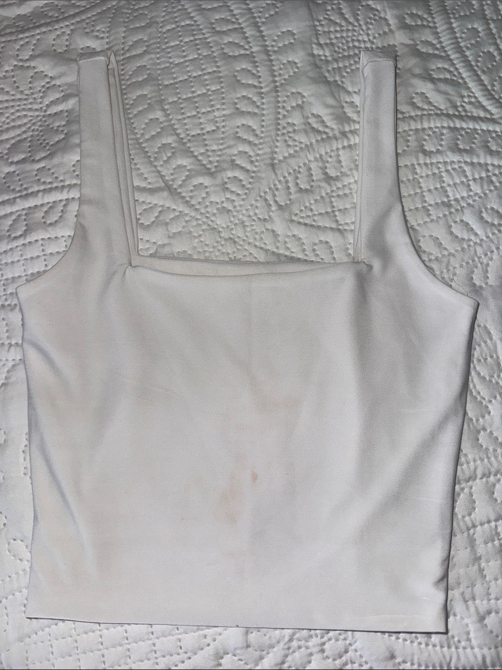 Better Be Ivory Square Neck Crop Tank